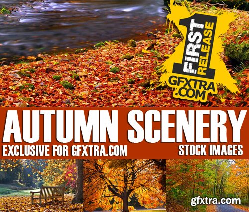 Stock Photos - Autumn scenery, 25xJPG