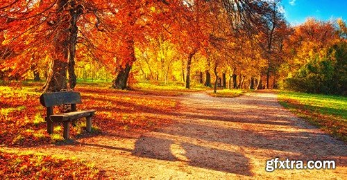 Stock Photos - Autumn scenery, 25xJPG