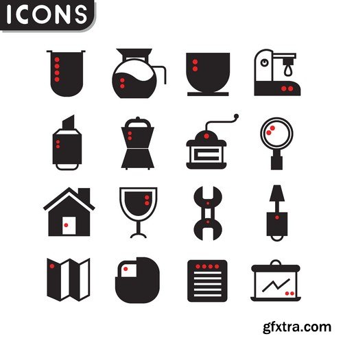 Stock Vectors - Huge universal collection icon sets, 25xEPS