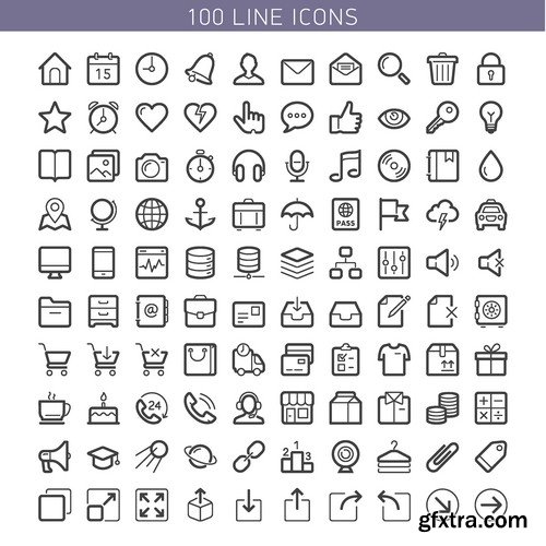 Stock Vectors - Huge universal collection icon sets, 25xEPS