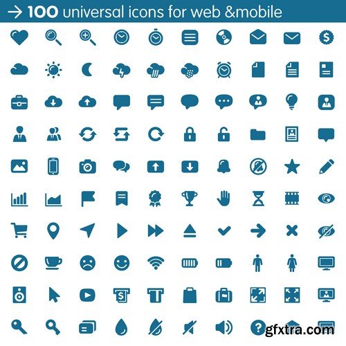 Stock Vectors - Huge universal collection icon sets, 25xEPS