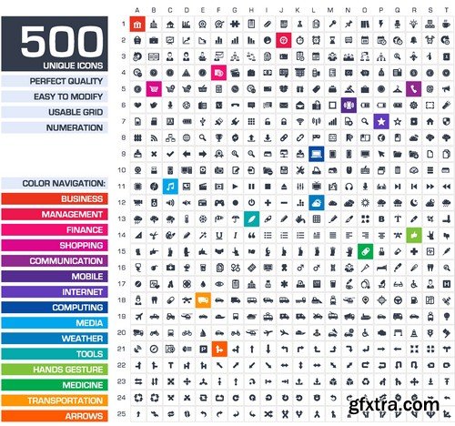 Stock Vectors - Huge universal collection icon sets, 25xEPS