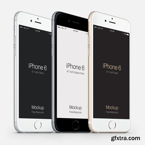 iPhone 6 Three Quarter View Mockup