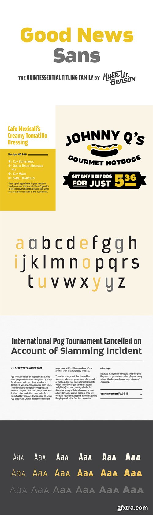 Good News Sans Font Family - 18 Fonts 32$