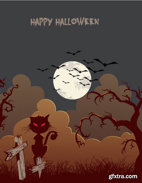 Happy Halloween Vector Set 2