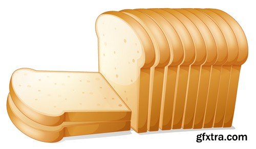 Stock Vectors - Bread, Bakery 2, 25xEPS