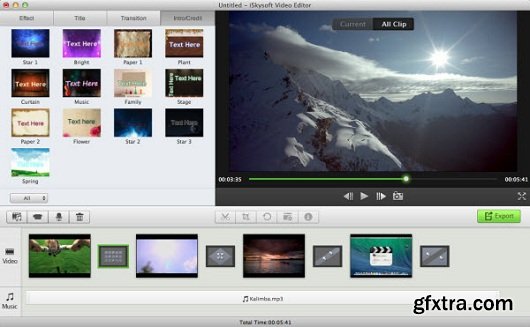 iSkysoft Video-Editor 3.5.1 MacOSX