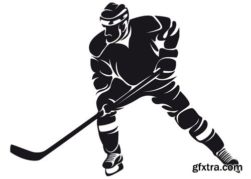 Stock Vectors - Hockey 3, 25xEPS