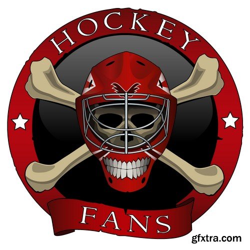 Stock Vectors - Hockey 3, 25xEPS