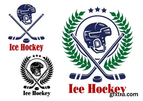 Stock Vectors - Hockey 3, 25xEPS