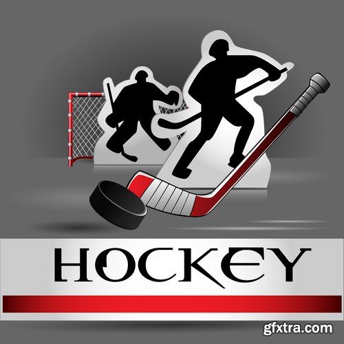 Stock Vectors - Hockey 3, 25xEPS