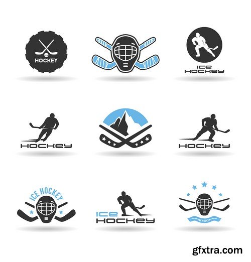 Stock Vectors - Hockey 3, 25xEPS