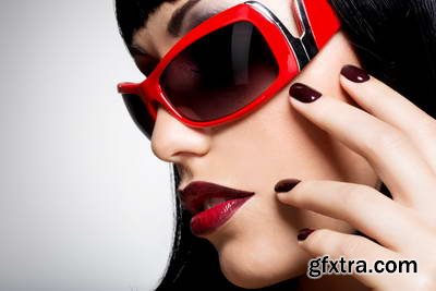 Glamour Fashion Model, Nails-Lips-Hair 25xJPG