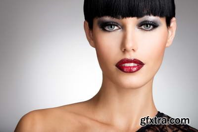 Glamour Fashion Model, Nails-Lips-Hair 25xJPG