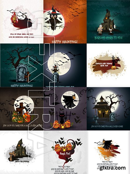 Happy Halloween Vector Set 3