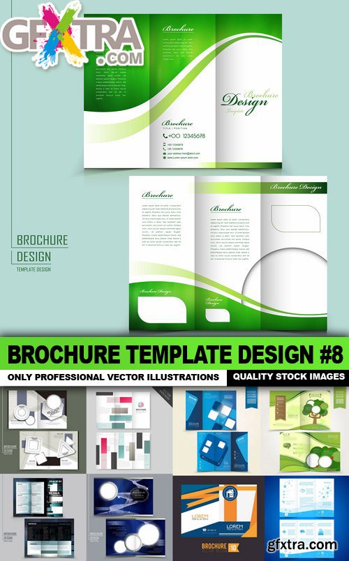 Brochure Template Design #8 - 38 Vector