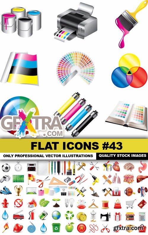 Flat Icons #43 - 25 Vectors