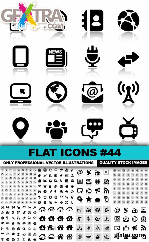 Flat Icons #44 - 25 Vectors