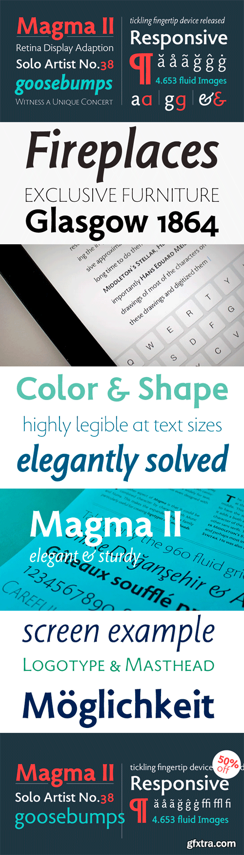 Magma II Font Family - 9 Fonts for $199