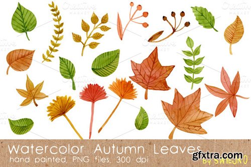 Watercolor Leaves