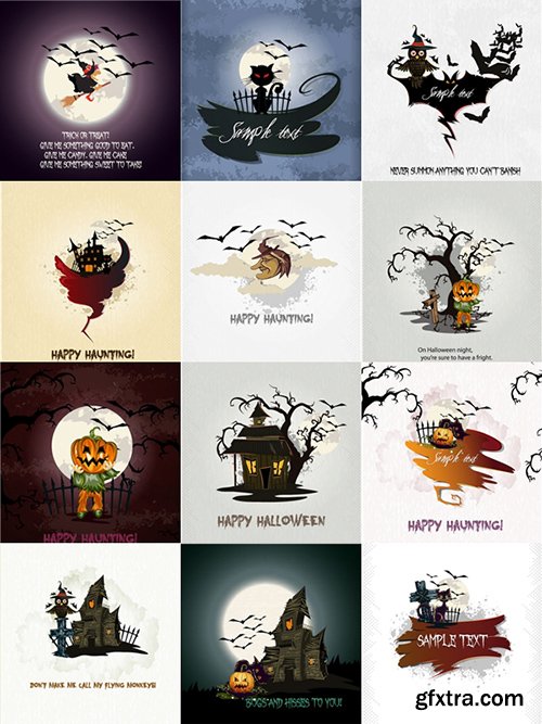 Happy Halloween Vector Set 4