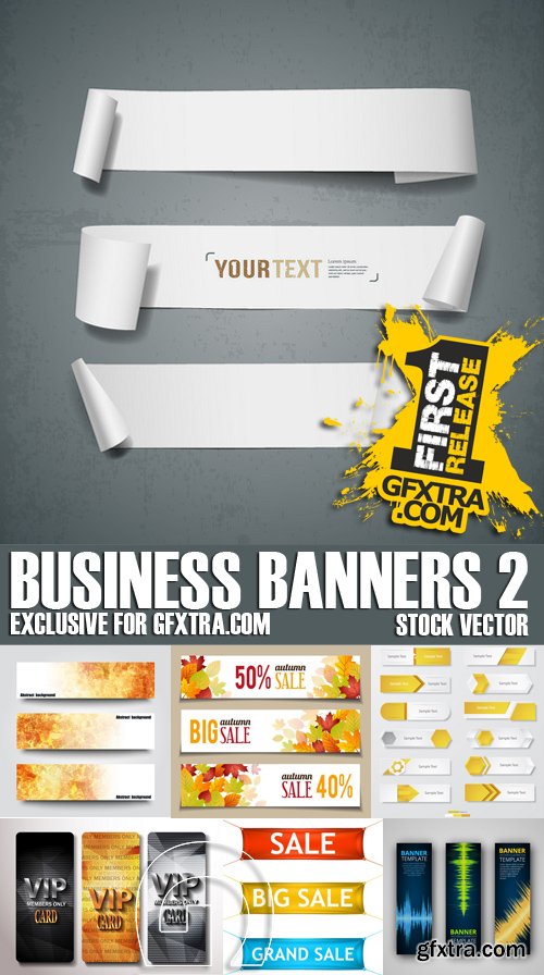 Stock Vectors - Business Banners 2, 25xEPS