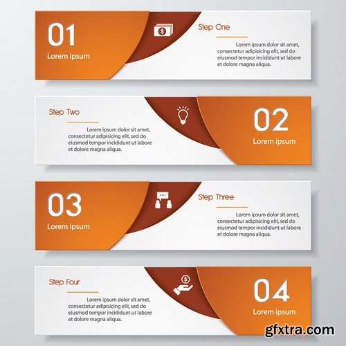 Stock Vectors - Business Banners 2, 25xEPS