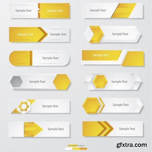 Stock Vectors - Business Banners 2, 25xEPS