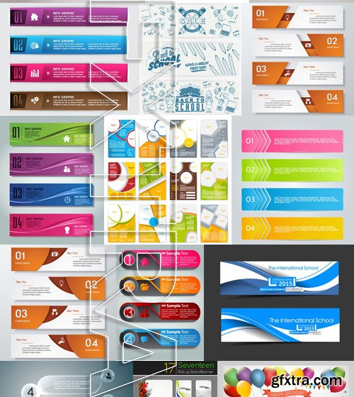 Stock Vectors - Business Banners 2, 25xEPS