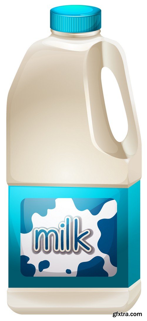 Stock Vectors - Milk 4, 25xEPS