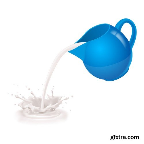 Stock Vectors - Milk 4, 25xEPS