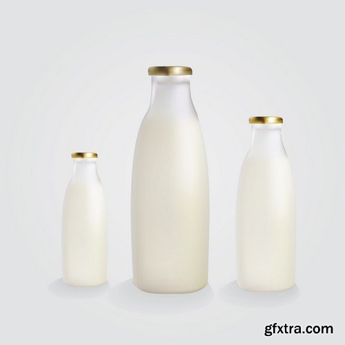 Stock Vectors - Milk 4, 25xEPS