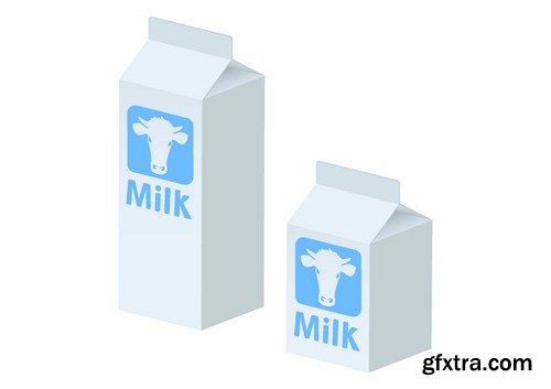 Stock Vectors - Milk 4, 25xEPS