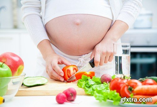 Stock Photos - Pregnant woman, 25xJPG