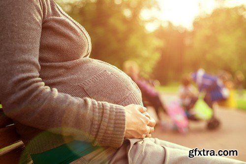 Stock Photos - Pregnant woman, 25xJPG