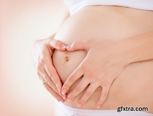 Stock Photos - Pregnant woman, 25xJPG