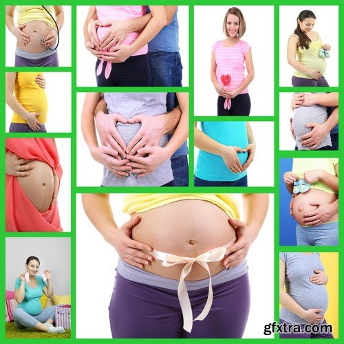 Stock Photos - Pregnant woman, 25xJPG