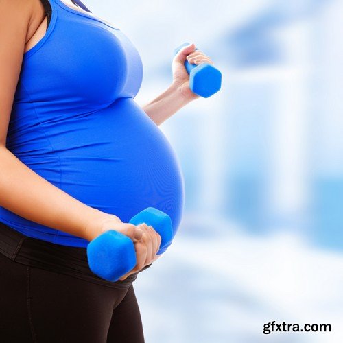 Stock Photos - Pregnant woman, 25xJPG