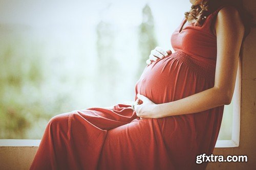 Stock Photos - Pregnant woman, 25xJPG