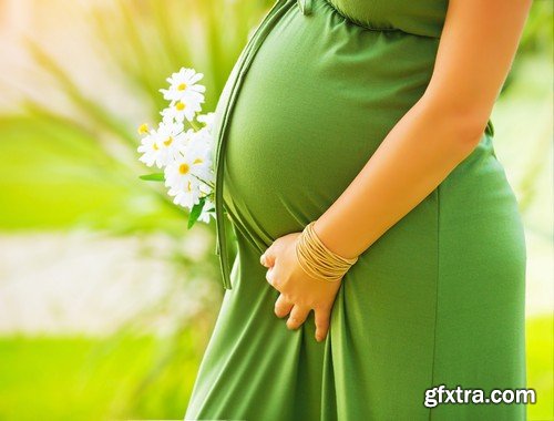 Stock Photos - Pregnant woman, 25xJPG