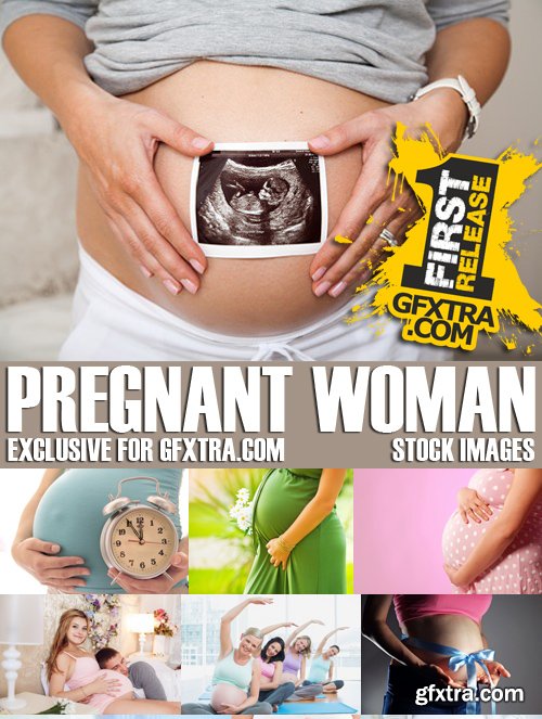 Stock Photos - Pregnant woman, 25xJPG