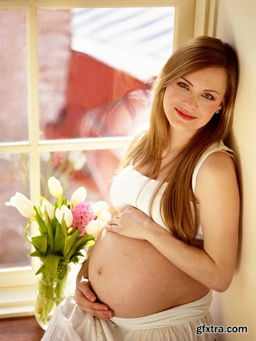 Stock Photos - Pregnant woman, 25xJPG