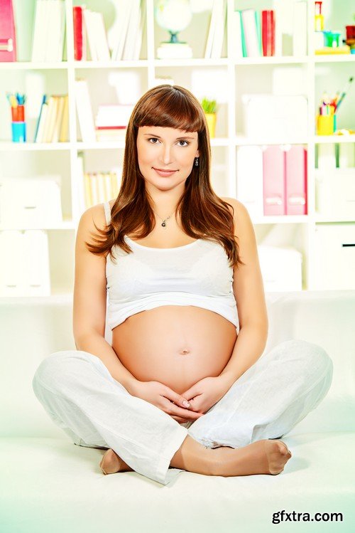 Stock Photos - Pregnant woman, 25xJPG