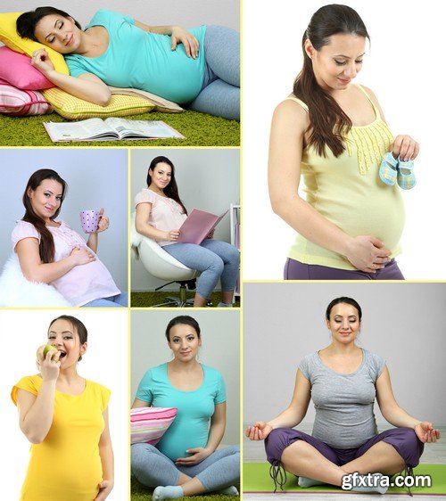 Stock Photos - Pregnant woman, 25xJPG