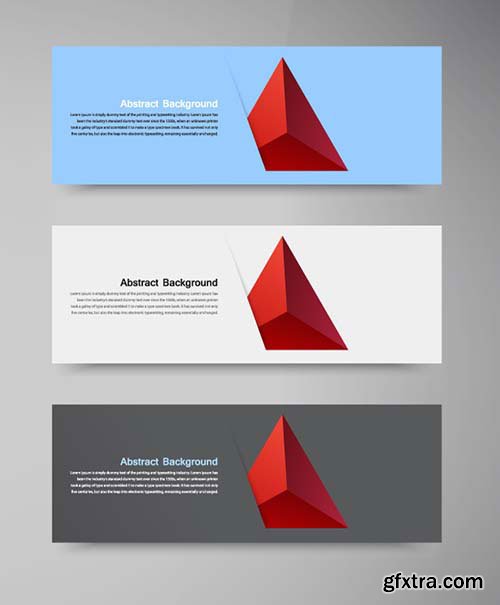 Red Triangle Abstract Backgrounds 25xEPS