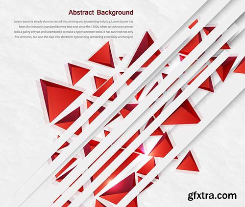 Red Triangle Abstract Backgrounds 25xEPS