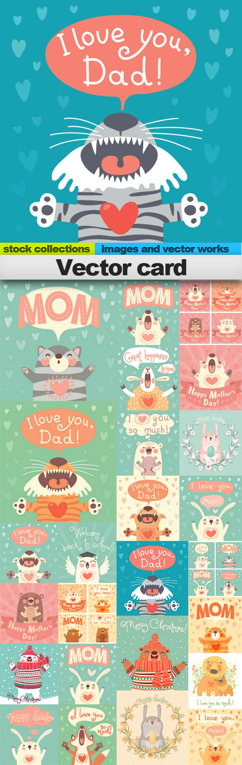 Vector card,25 x EPS