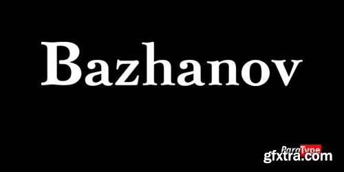 Bazhanov Font Family - 3 Fonts for $81