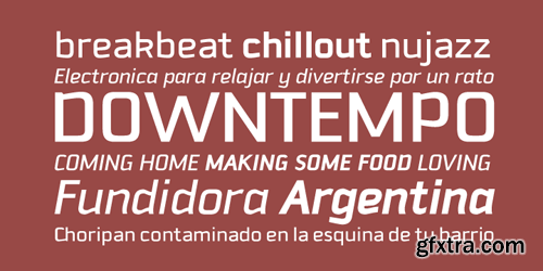 Downtempo Font Family - 6 Fonts for $59