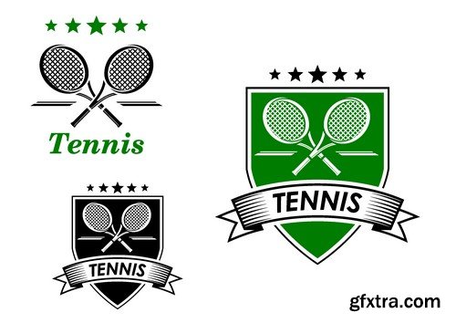 Stock Vectors - Tennis 2, 25xEPS